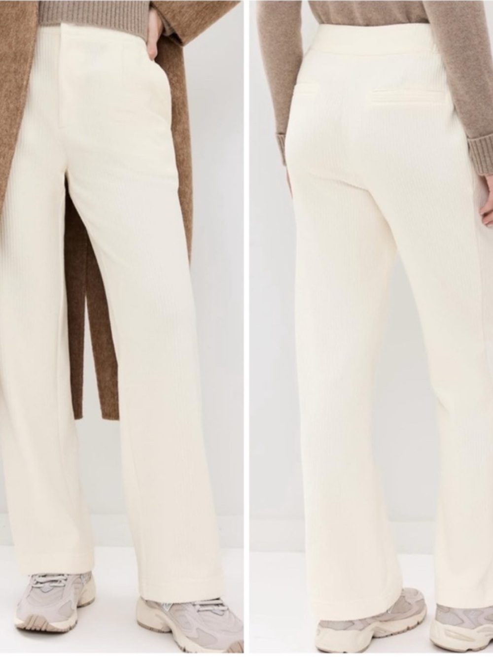 Varley Aberdeen Straight Leg Pants Egret Off White 29" - Size M - NWT